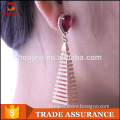 High end fashion ladies earrings unique designs as pictures dubai rose gold earring for women